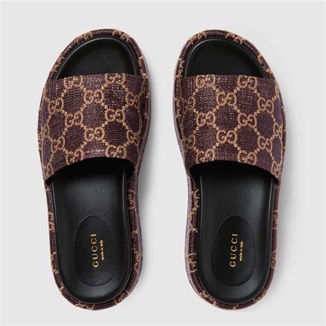 gucci womens fur slides|Gucci women's slides clearance sale.